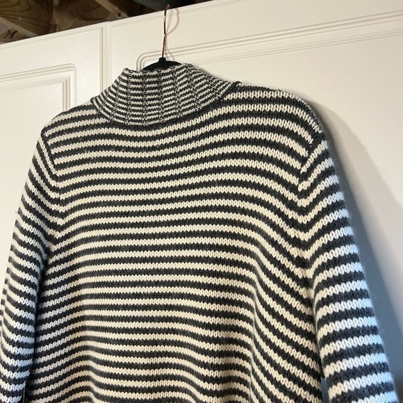 Vintage Talbots Wool Angora Blend Striped Thick Sweater - Picture 13 of 14